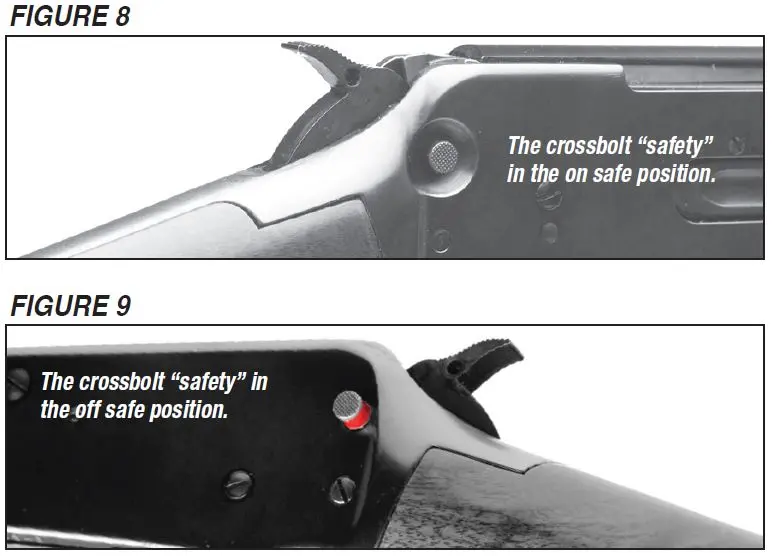 Model 94 Rifle Crossbolt Safety Figure 8 and 9