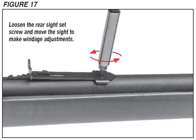 Ranger Rifle Sight Windage Adjustment Figure 17