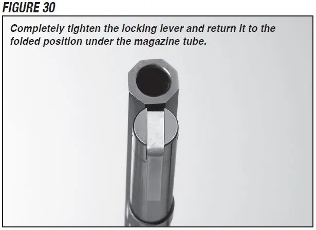 Model 1892 Takedown Rifle Tightened Locking Lever Figure 30