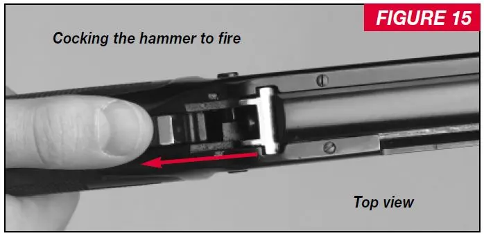9410 Shotgun Cocking the Hammer Figure 15