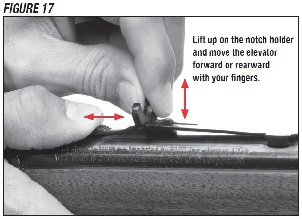 Model 1873 Rifle Sight Elevation Adjustment Figure 17