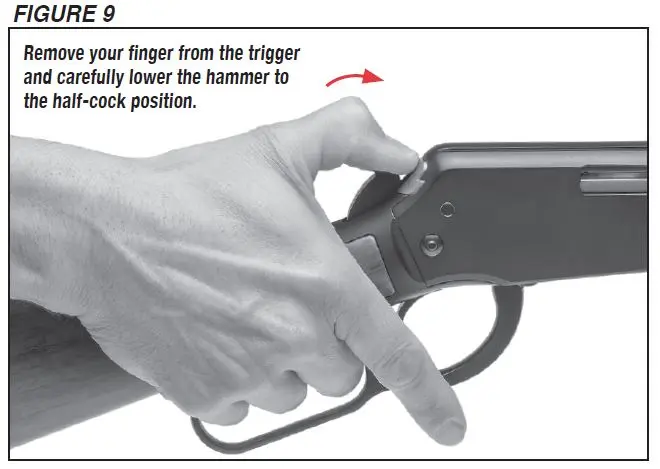 Ranger Rifle Lowering the Hammer Figure 9