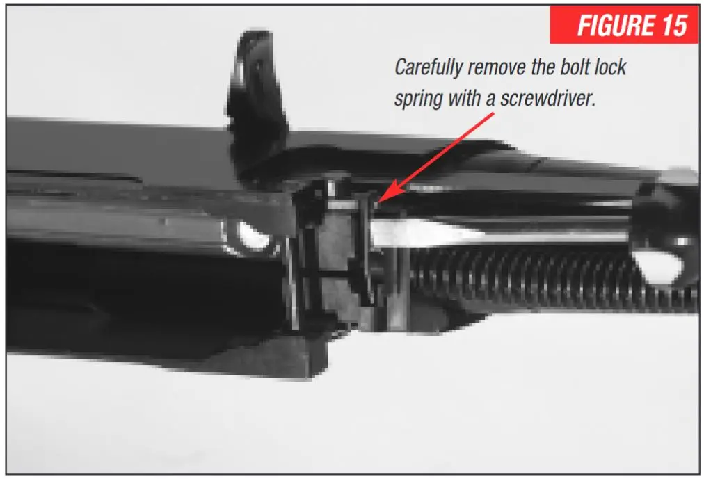 SXR Removing Bolt Lock Spring Figure 15