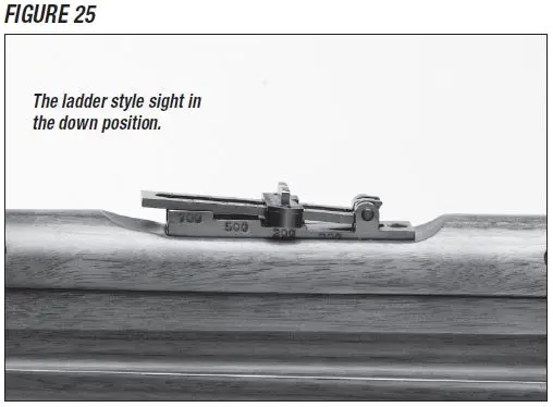 Model 1895 Rifle Ladder Sight Elevation Adjustment Figure 25