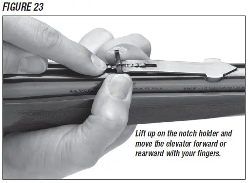 Model 1895 Rifle Sight Elevation Adjustment Figure 23