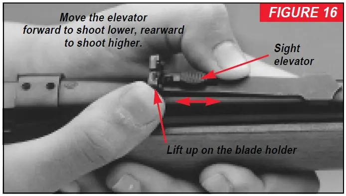 Model 94 Rifle Sight Elevation Adjustment Figure 16