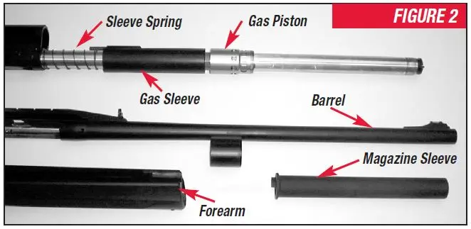 Super X2 Practical Shotgun Fully Disassembled Barrel Figure 2