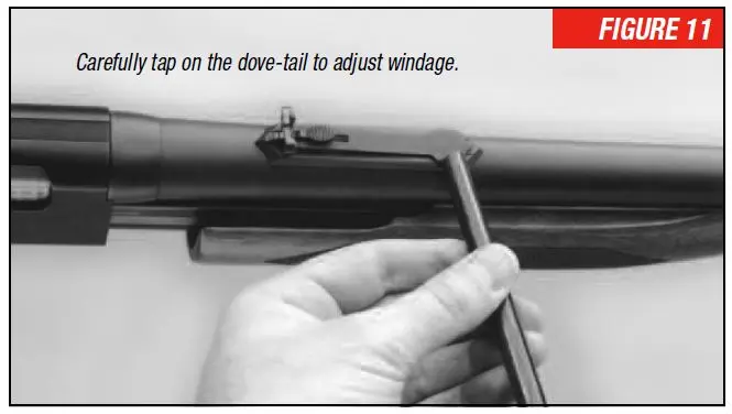 Model 1300 Sight Windage Adjustment Figure 11