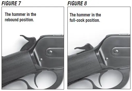 Model 1886 Rifle Hammer Positions Figure 7 and 8