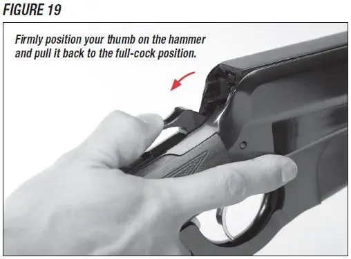 Model 1895 Rifle Cocking the Hammer Figure 19