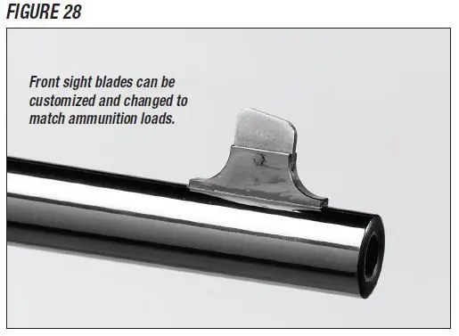 Model 1895 Rifle Front Sight Blade Adjustment Figure 28