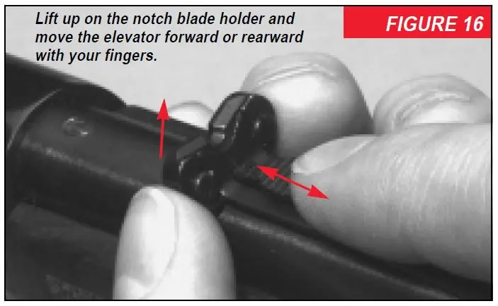 Model 94 Rifle Sight Elevation Adjustment Figure 16