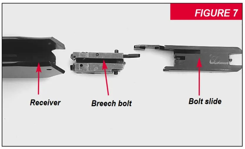 9422 and 9417 Receiver - breech bolt - slide Figure 7