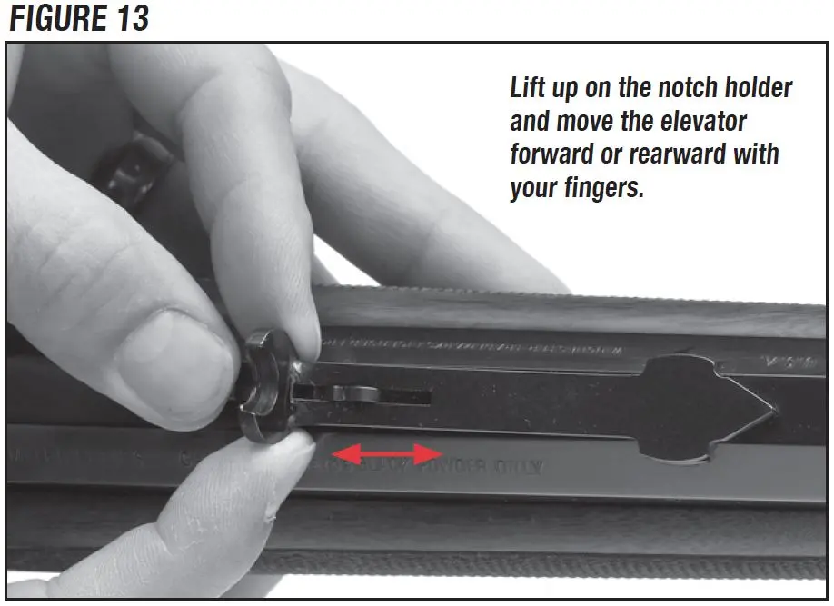 Model 1885 Rifle Sight Elevation Adjustment Figure 13