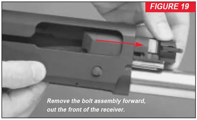 Super X2 Removing the Bolt Assembly Figure 19