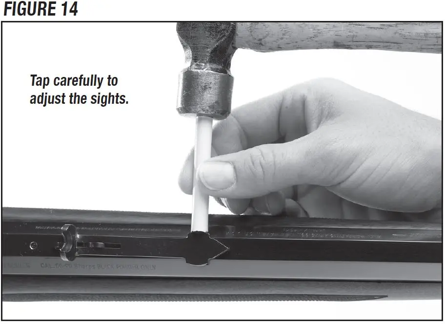 Model 1885 Rifle Sight Windage Adjustment Figure 14