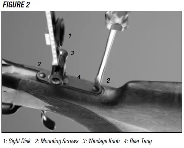 Model 1885 Creedmoor Vernier Rear Sight Diagram Figure 2