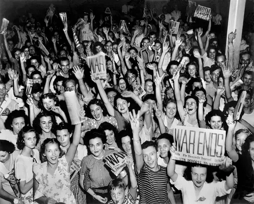 V-J Day celebrations in Jackson Square